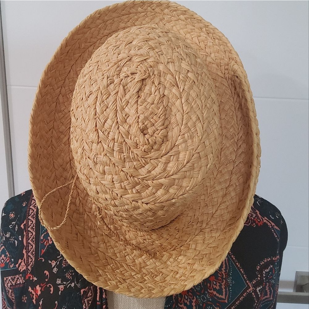 Helen Kaminski Ruffia Curved Rim Hat - Picture 4 of 9